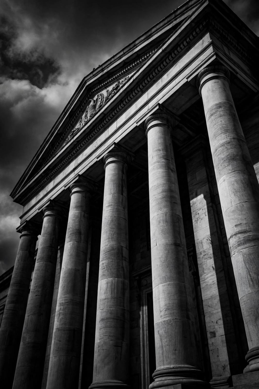 Government building colonnade